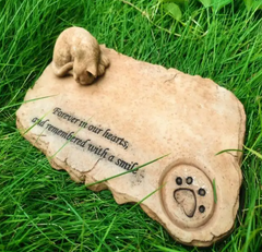 Pet Memorial Stone Marker for Dog or Cat
