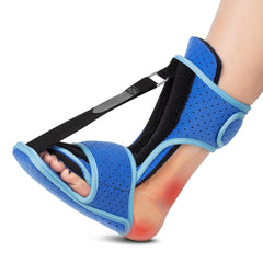 Plantar Fasciitis Night Splint: Foot Brace with Support Plate | Dorsal Night Splint for Plantar Fasciitis Women Men | Plantar Fasciitis Relief Achilles Tendonitis Foot Drop Heel Pain Black-Blue