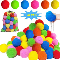 90 Pcs Reusable Water Balls, Reusable Water Balloons for Outdoor Toys and Games, Water Toys for Kids and Adults Boys and Girls - Summer Toys Ball for Pool and Backyard Fun