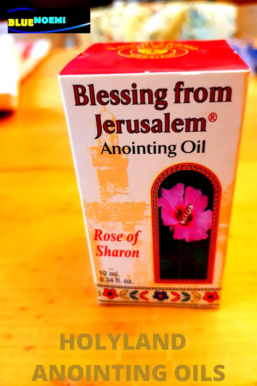 Rose of Sharon Jerusalem Anointing Oil 0.4 fl.oz(12ml)from the Land of the Bible