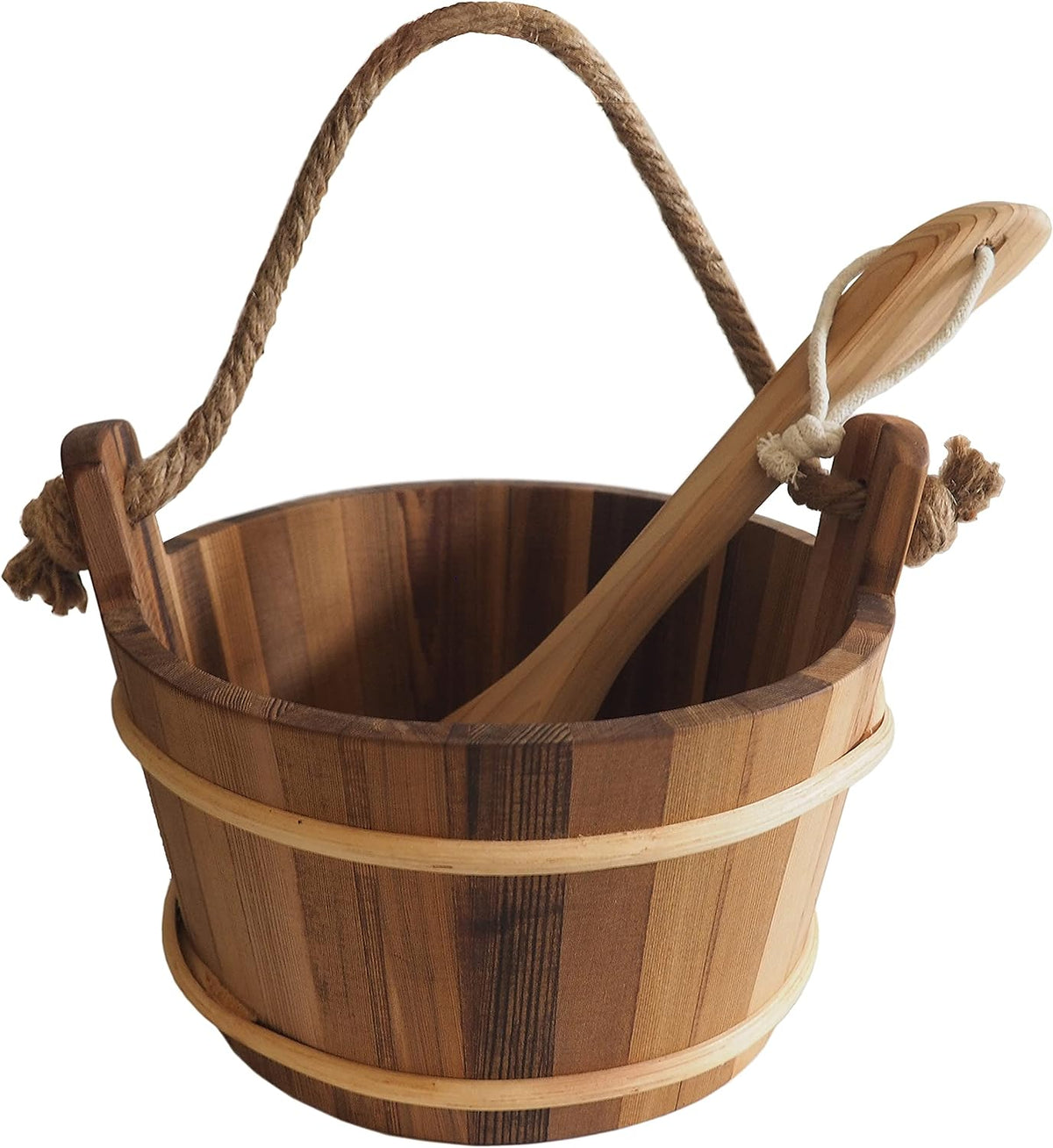 Cedar Sauna Bucket & Ladle