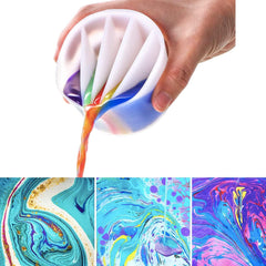 Split Cups Paint Pouring, Paint Resin Silicone Cups