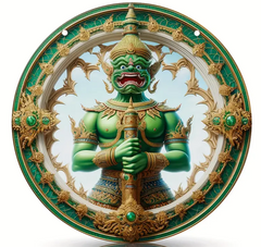 Thai Guardian Giant Suncatcher 9 Inch - Spiritual Decor