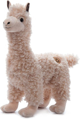 The Petting Zoo Alpaca Stuffed Animal Plushie, Gifts for Kids, Wild Onez Zoo Animals, Alpaca Plush Toy 14 inches