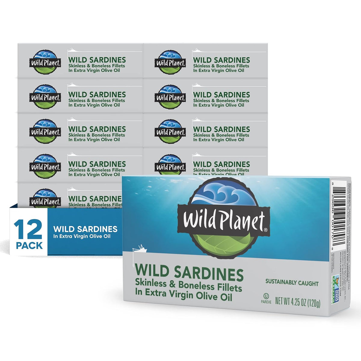 Wild Planet Wild Sardines in Extra Virgin Olive Oil