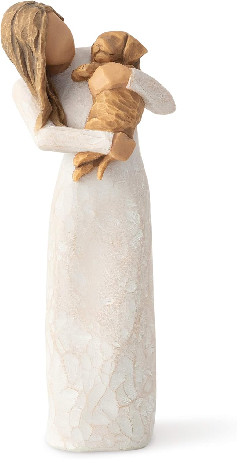 Willow Tree Adorable You (Golden Dog), A Joyful Friendship, Expresses Relationship with a Much-Loved Pet Dog, Sculpted Hand-Painted Figure