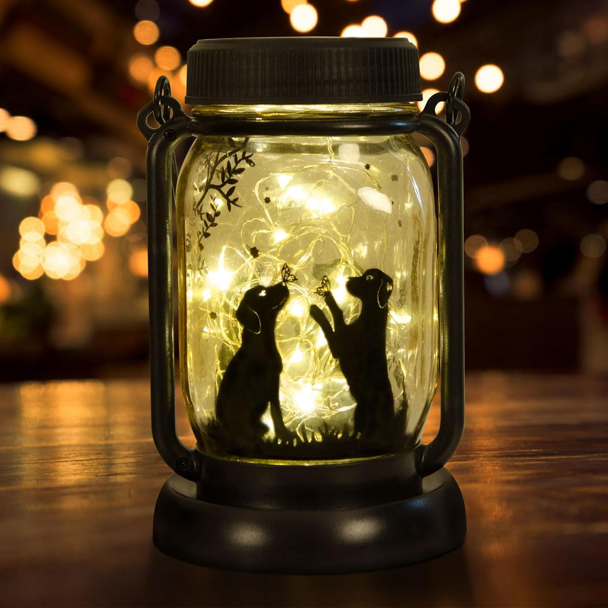 Dog Solar Lanterns Outdoor Garden Solar Dog Lights