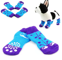 Dogsy Anti Slip Cute Soft Breathable Pet Dog Socks Shoes for All Seasons Cotton Material One Size Water Washable