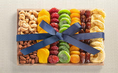 Dried Fruit and Nuts Tray Gift for Birthday, Father's Day, Business, Friends and Family by Blue Bow Gourmet