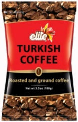 Elite Ground Black Turkish Coffee KOSHER Israel Tasty 100gr Aroma Dark Mud