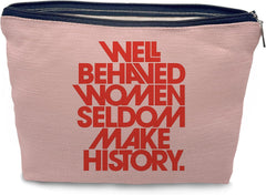 Feminist Decor Feminist Gifts Makeup Bag Inspirational Feminism Gifts for Feminist Symbol Protester Support Demonstrators Feminist Rights Empowered Strong Woman Gifts Empowered Women Empower Women