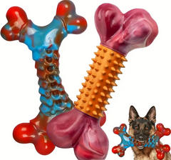 Peanut Butter and Bacon Flavor Dog Toys for Aggressive Chewers Large Medium Breed, Tough Dog Chew Toy, Nylon Interactive Dog Products, Dog Toys to Keep Them Busy, Durable Dog Birthday Toy