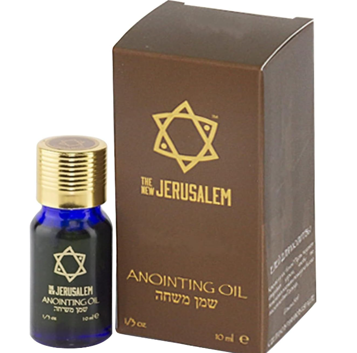 Holy Anointing Oil from Israel, Holy Spiritual Oils Bottles from Jerusalem Blessed, Handmade with Natural Ingredients and Blessed for Wedding Ceremony, Religious Use, 0.34 Fl Oz