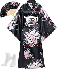 Japanese Anime Women's Kimono Robe Geisha Yukata Sweet Dress