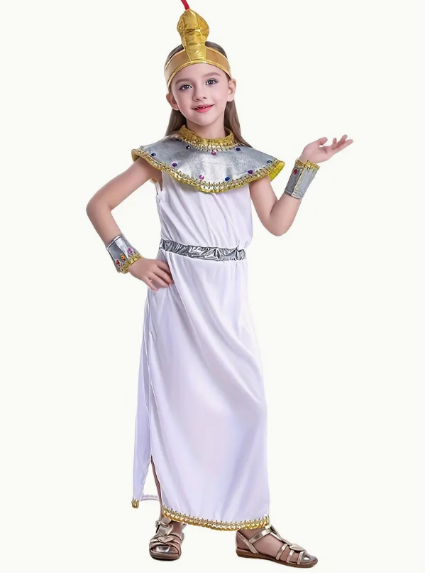 Egyptian Queen Dress - Exquisitely Elegant, Classic Vintage-Inspired, Ultra-Stretchy Fabric