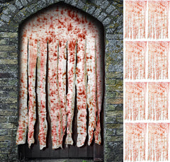 Halloween Door Curtain Decorations - 65 x 39 Inch Bloody Doorway Curtain - Scary Creepy Curtain Cloth for Halloween Party Haunted House Decoration