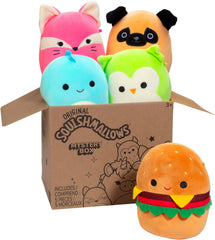 Squishmallows Original 5-Inch Mystery Box Plush 5 Pack - Official Jazwares - Soft & Squishy Mini Stuffed Animal Toy - Gift for Kids, Girls & Boys