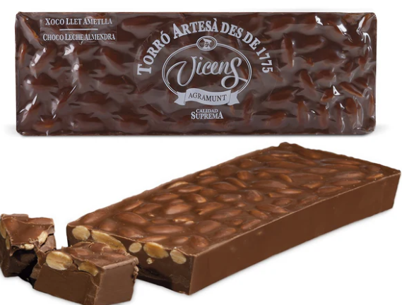 Milk Chocolate and Almond Turró 500g