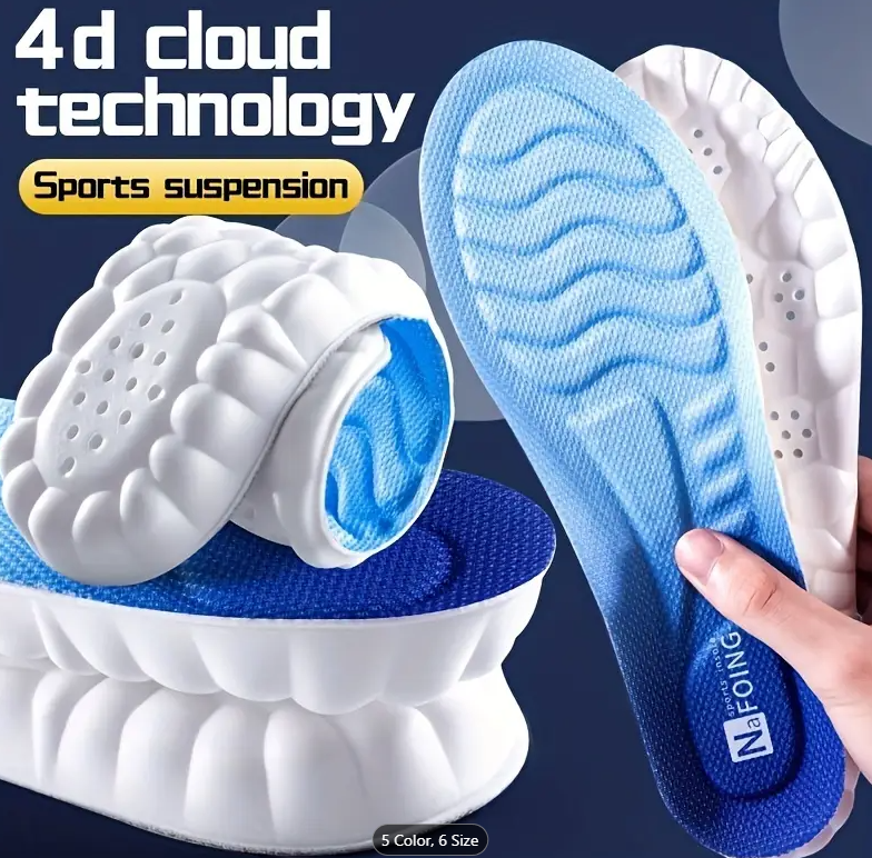 High-Elasticity Enhanced Comfort 4D Sport Insoles