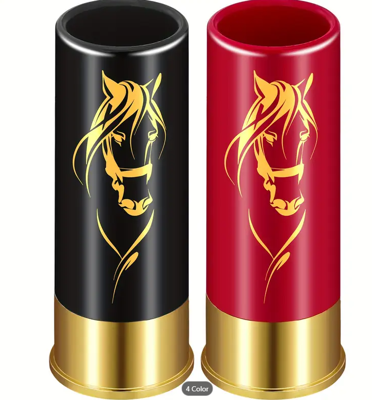 Luxury Horse Head Plastic Shot Glasses