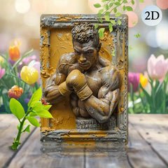Muay Thai Scene Aluminum Wall Art Decor