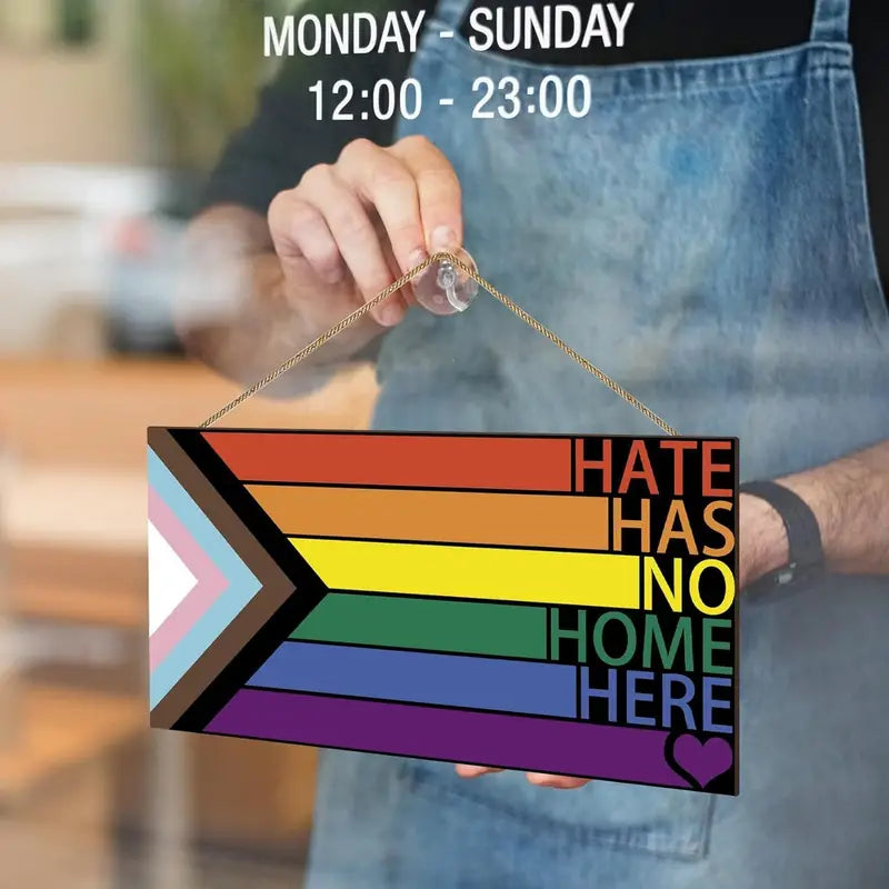 Celebrate Pride Month with Our Wooden Wall Hanging Tag