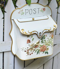 Vintage Metal Farmhouse Post Box