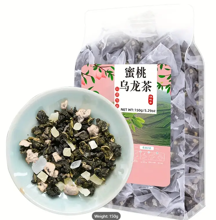 Peach Oolong Tea 150g/5.29oz, Peach Oolong Tea Mixed Tea Pack (3g X 50 Packs), Christmas Gift